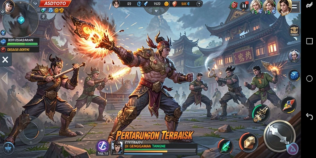 Tampilan gameplay ASDTOTO yang intens dan penuh aksi.