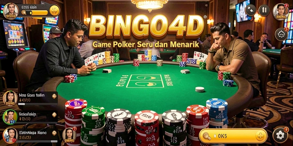 Tampilan screenshot BINGO4D dengan gameplay Poker yang seru.