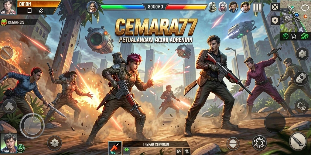 Tampilan gameplay CEMARA77 yang penuh aksi dan ketegangan.