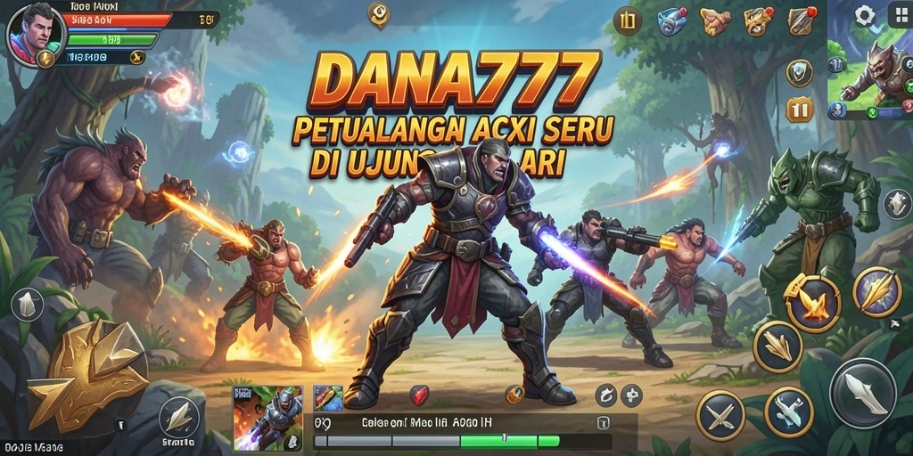 Tangkapan layar menampilkan aksi mendebarkan dalam gameplay DANA777.
