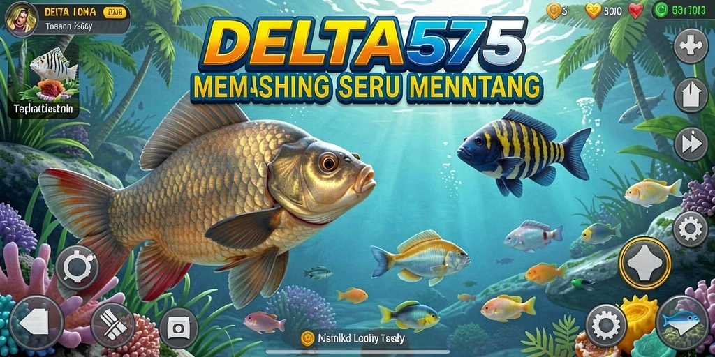 Tangkapan ikan yang menakjubkan dalam gameplay DELTA575.