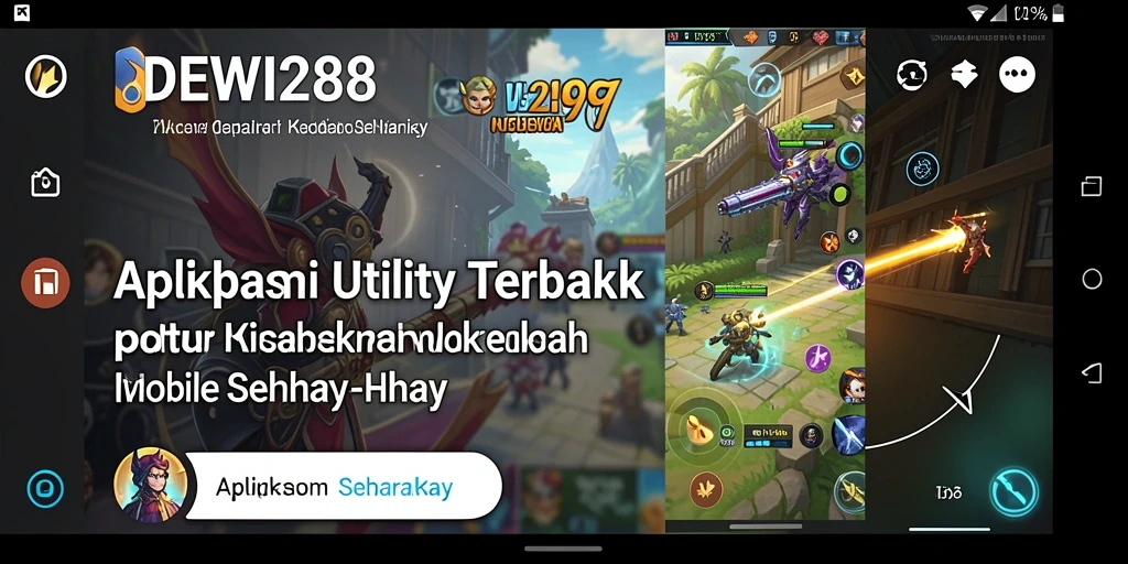 Tampilan utama aplikasi DEWI288 menampilkan antarmuka yang intuitif dan mudah digunakan.