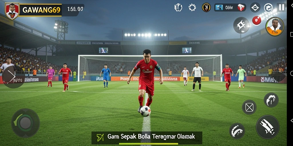 Gameplay GAWANG69 yang seru dan realistis saat bertanding di lapangan.