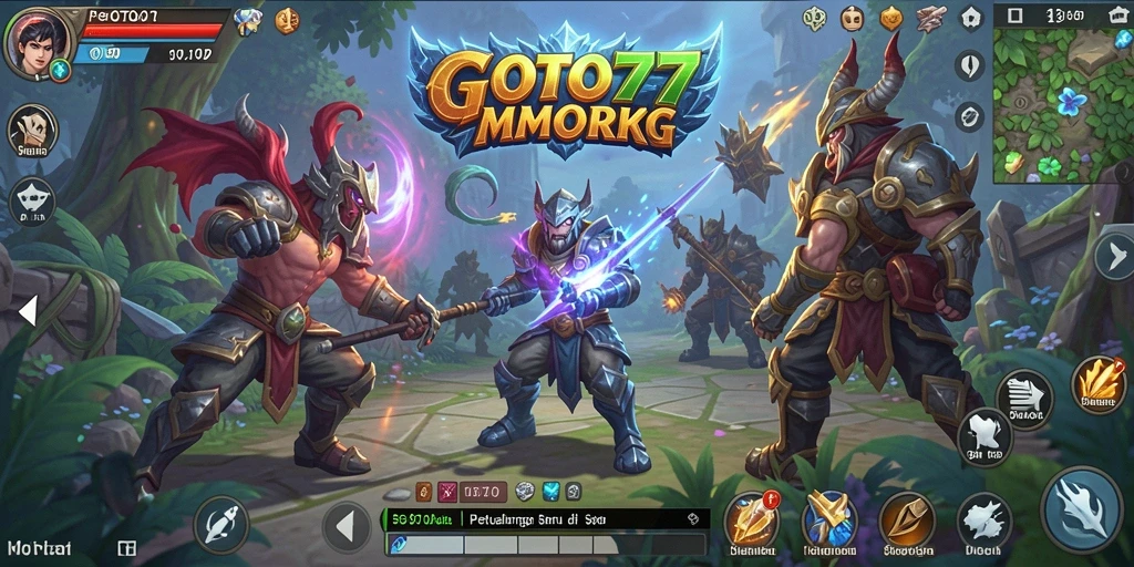 Screenshot gameplay <strong>GOTO77</strong> menampilkan petualangan seru di dunia MMORPG.