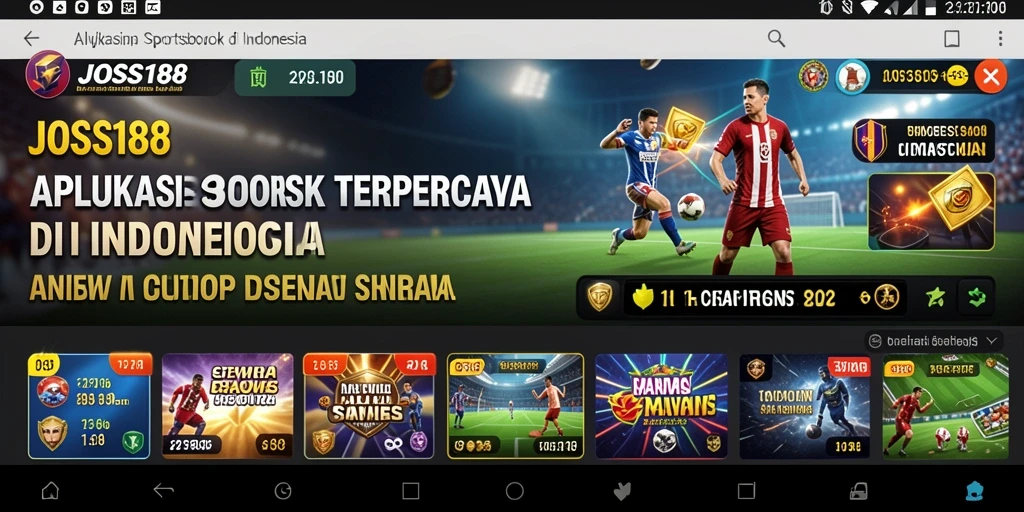 Tampilan menarik dari gameplay Sportsbook JOSS188 yang mengasyikkan.