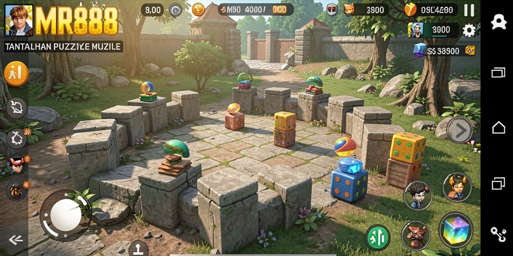 Screenshot menampilkan gameplay seru MR888 dengan tantangan Puzzle yang menarik.