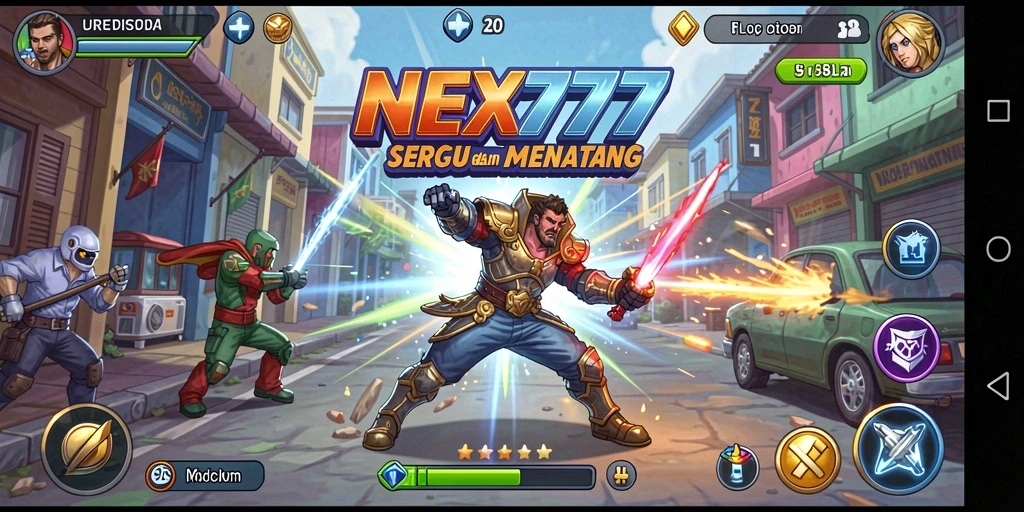 Tampilan gameplay NEX777 yang menantang dan seru.