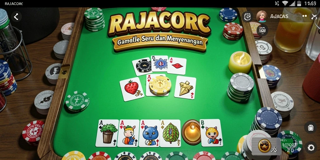 Tampilan gameplay RAJACORC yang seru dan menantang.