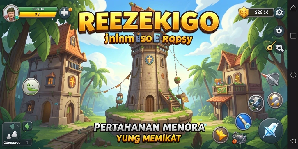 Tangkapan layar dari gameplay strategis di REZEKIGO.