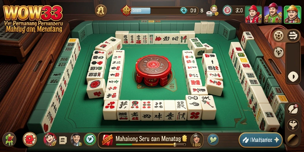 Tampilan gameplay WOW33 yang menarik saat bermain Mahjong.
