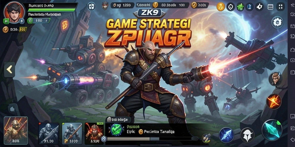 Tangkapan layar menampilkan strategi mendalam dalam ZK9.