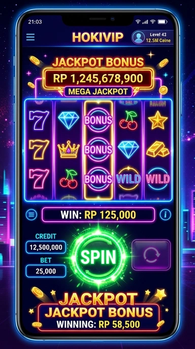 Tampilan utama aplikasi hokivip dengan berbagai kategori aplikasi.